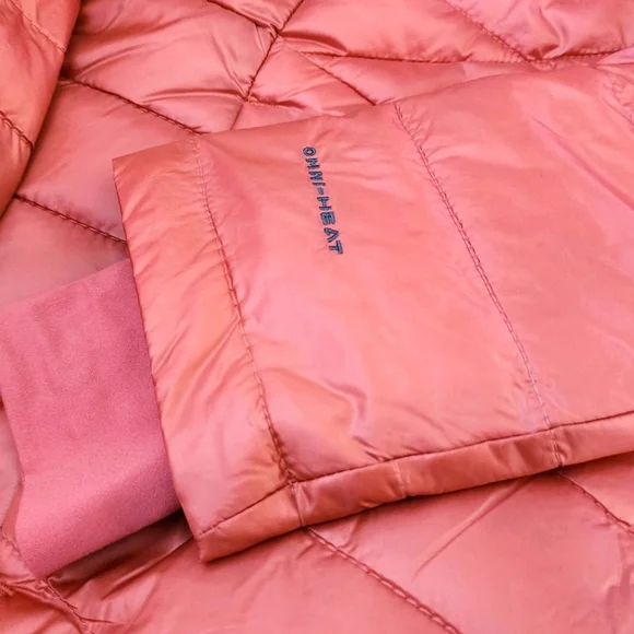 Columbia Women's salmon Puffer Jacket - Picture 3 of 4